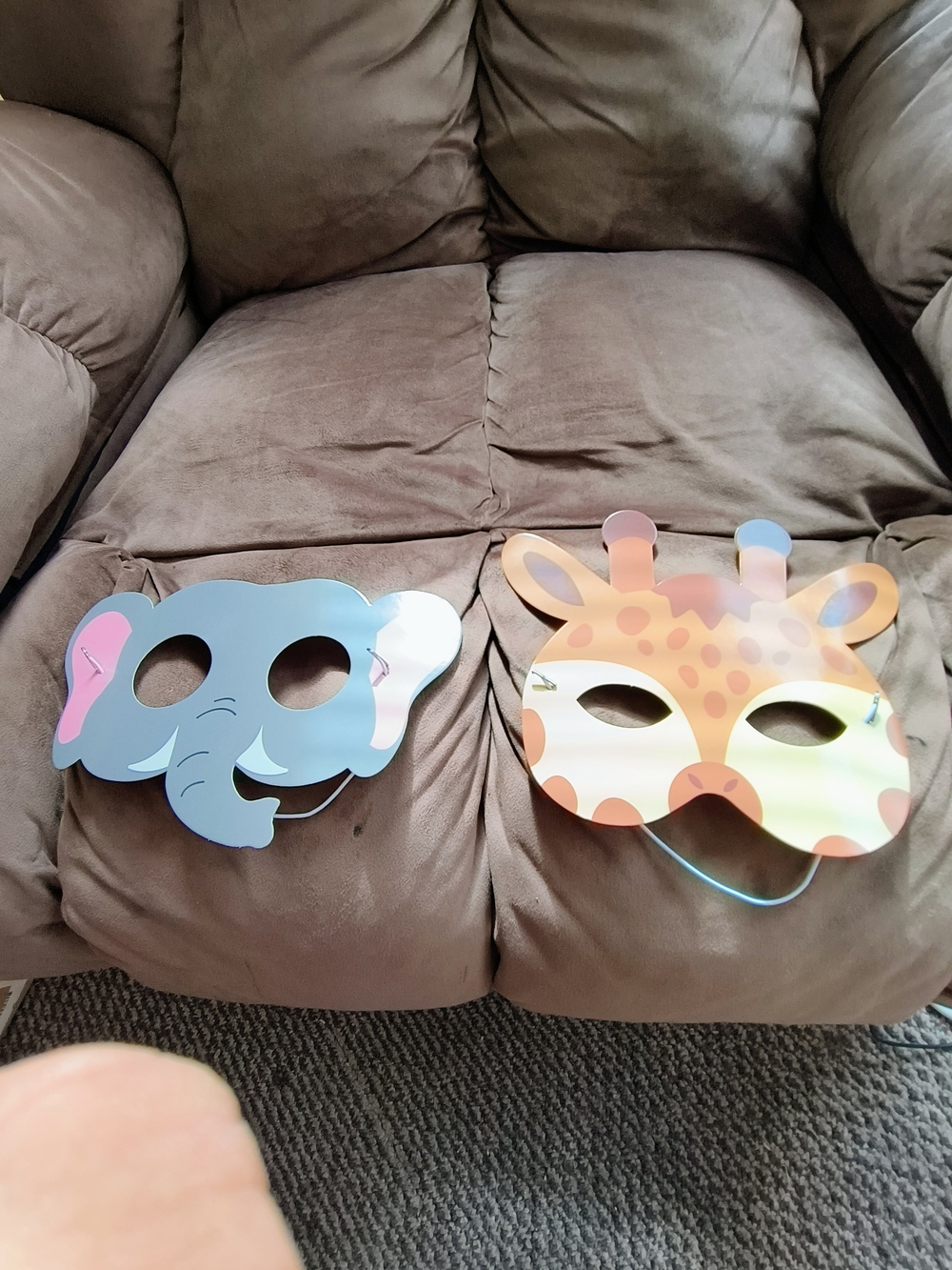 Set Of Two Basic Halloween Masks